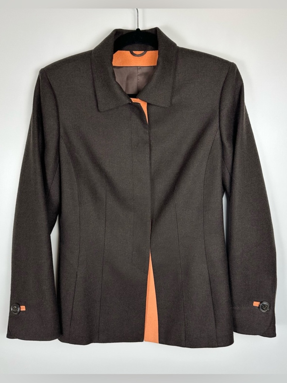 Algo of Switzerland Cashmere Collared Jacket Button Front